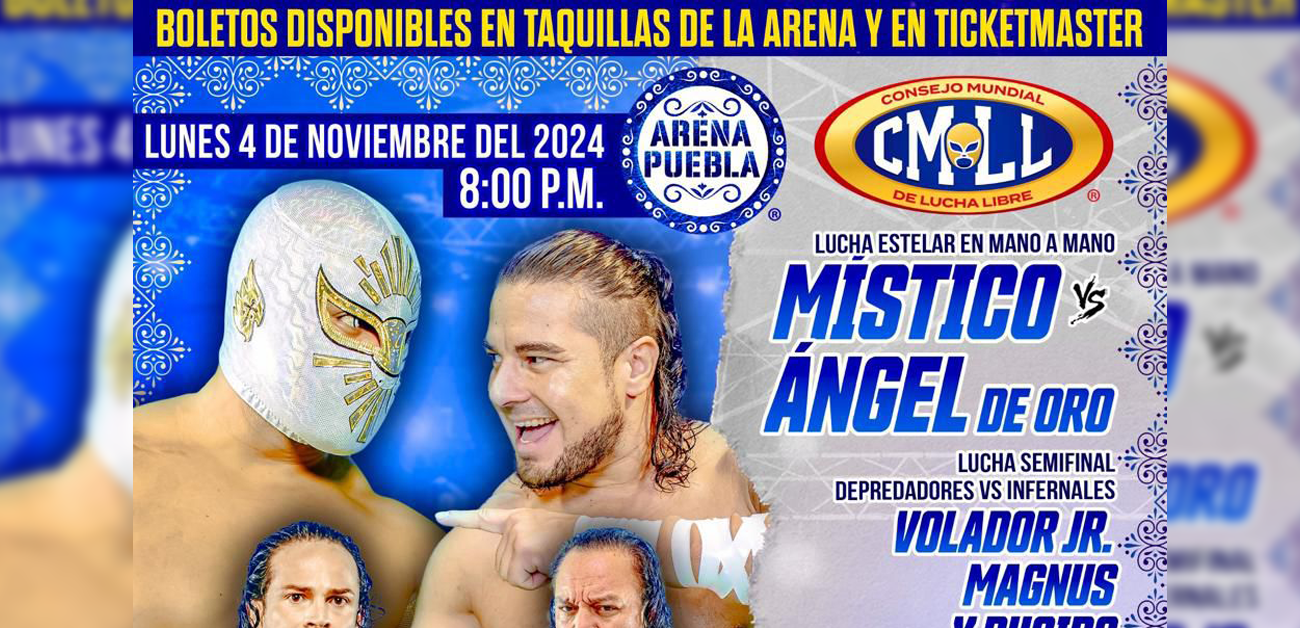 Cartelera Arena Puebla: HOY lunes 04 de noviembre