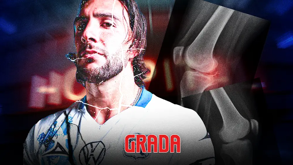 Otra vez, Cavallini se rompe ligamento cruzado