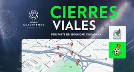 México vs Ghana: estos son los cierres viales en Puebla