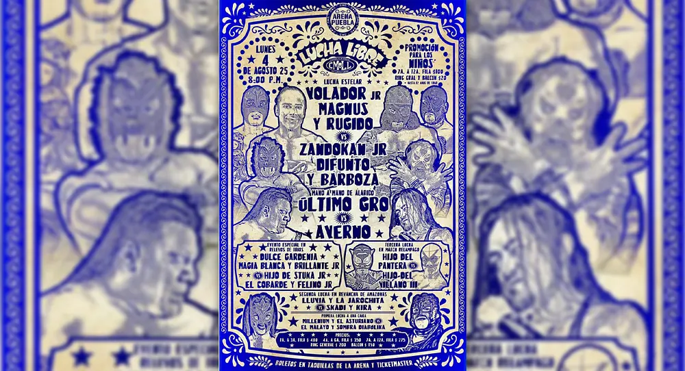 Cartelera Arena Puebla: HOY lunes 4 de Agosto