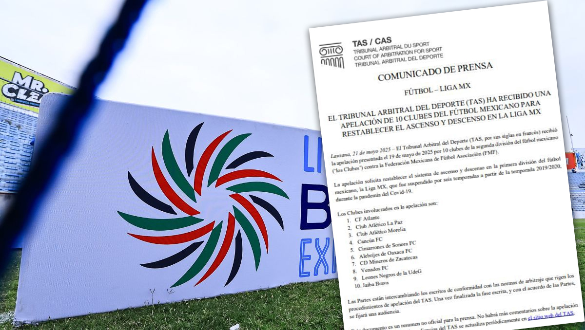 Confirma TAS apelación de Liga de Expansión por ascenso-descenso