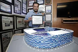 Juan Carlos Rodríguez, el enfranjado que replicó el estadio Cuauhtémoc