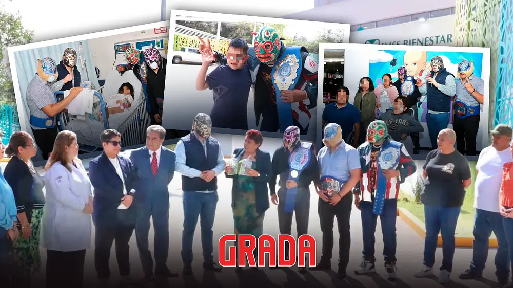CMLL llevó alegría al Hospital de la Niñez Poblana