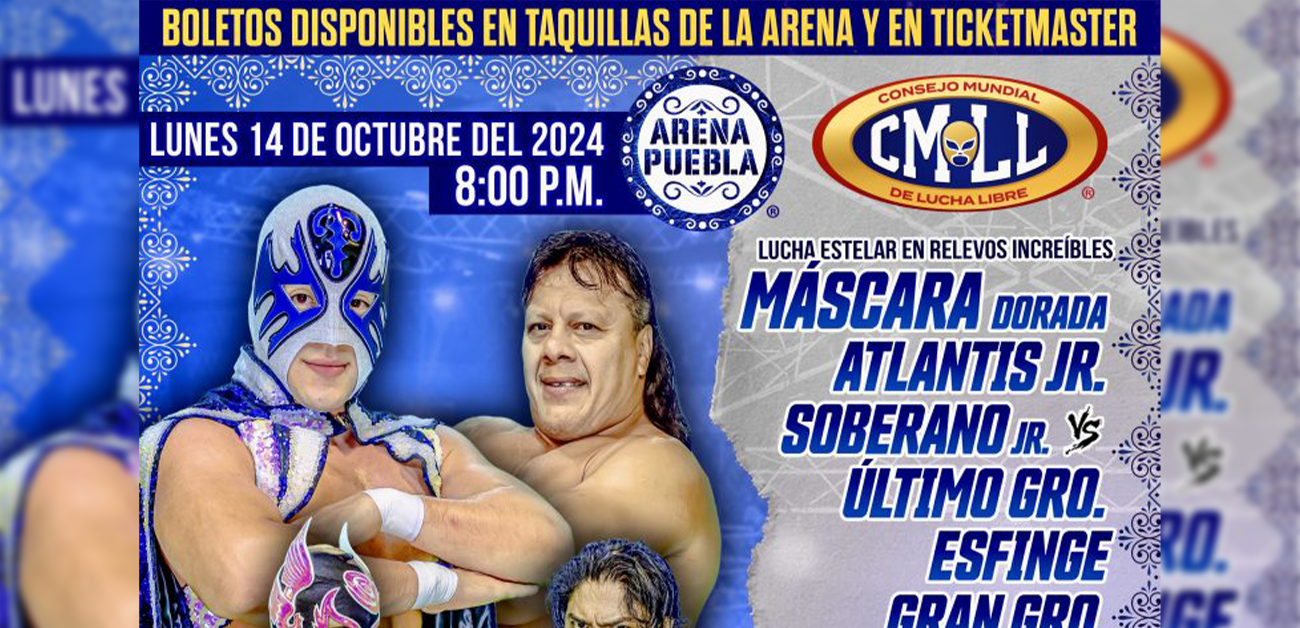 Cartelera Arena Puebla: HOY lunes 14 de octubre