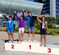 Gran nivel en triatlón de la Universiada BUAP 2023