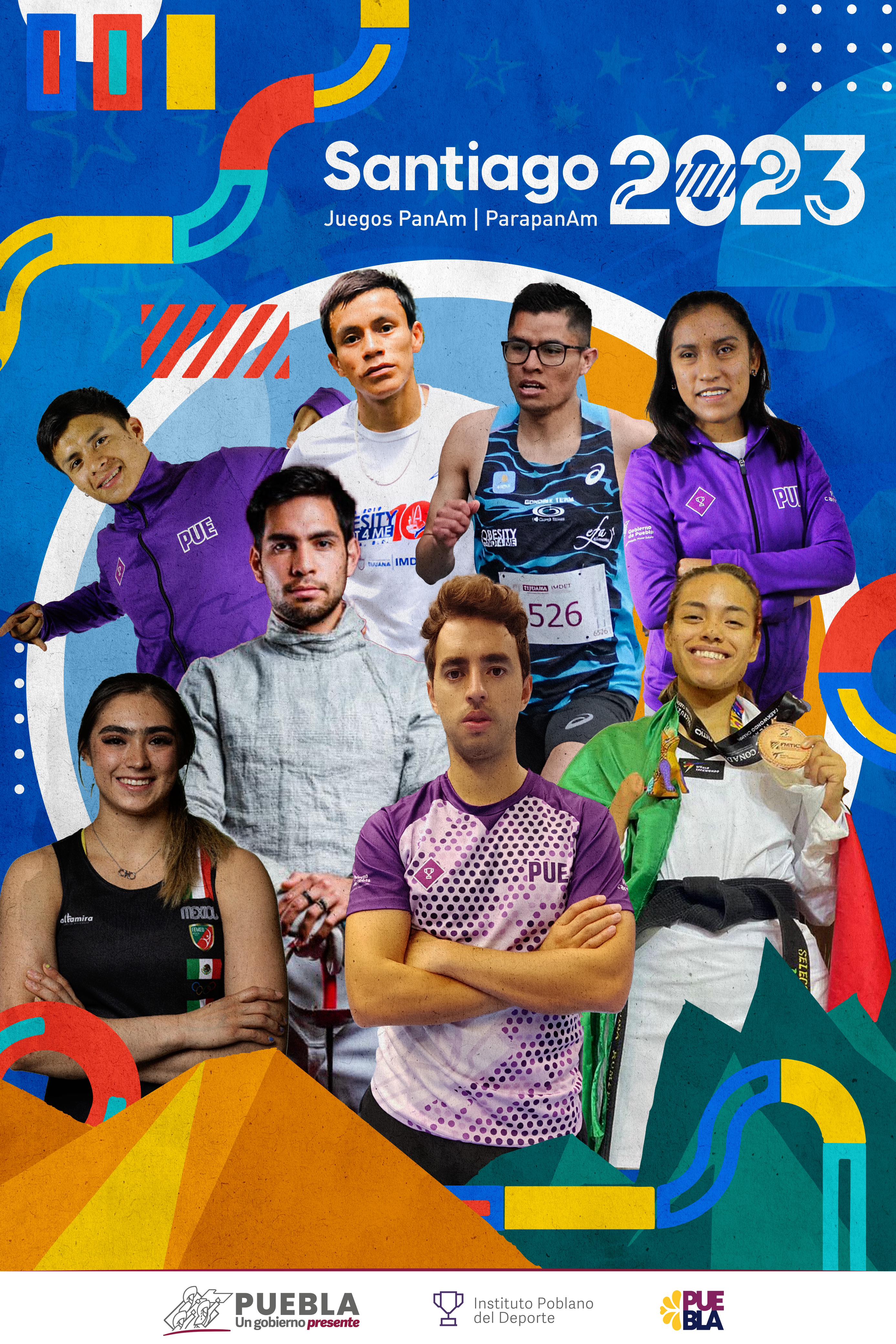 Siete atletas poblanos dicen “presente” en Chile 2023
