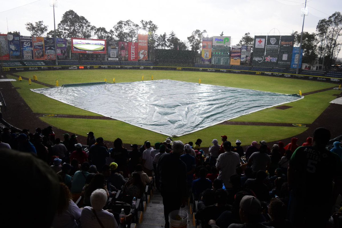 La lluvia dicta empate entre Pericos y Diablos Rojos