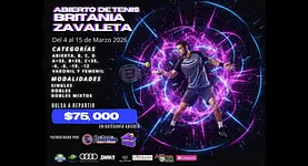 Jugosa bolsa tendrá el Abierto de Tenis Britania Zavaleta 2026 