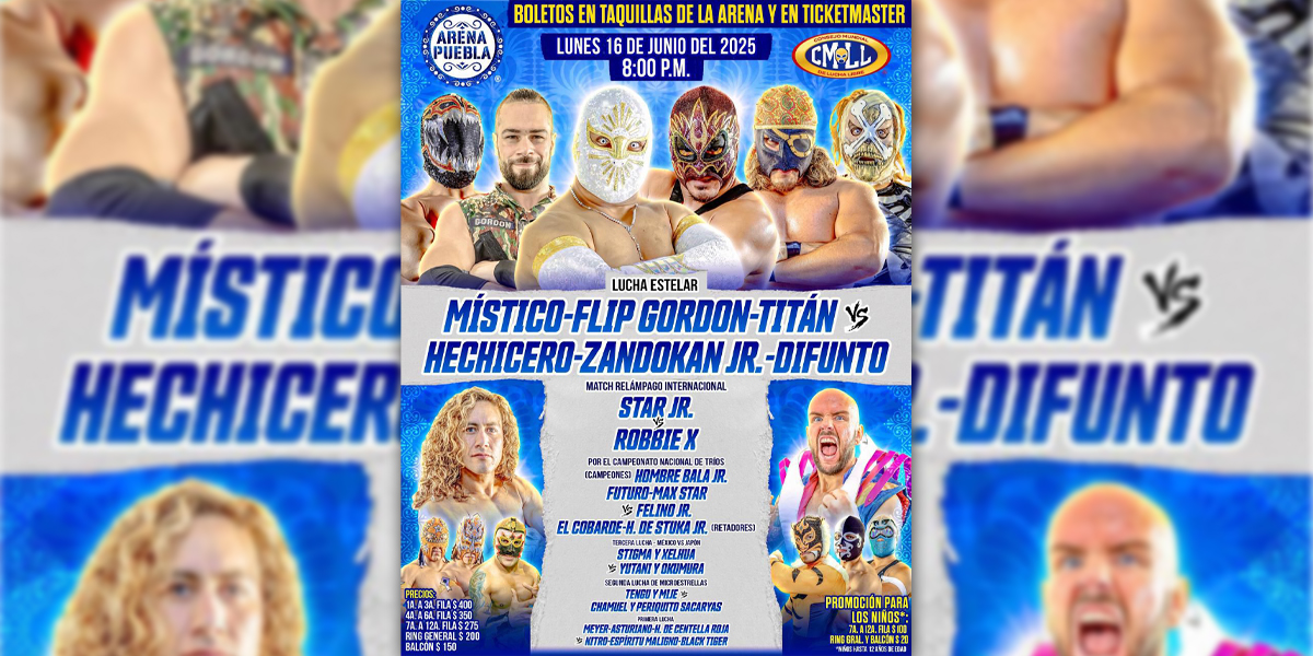 Cartelera Arena Puebla: HOY lunes 16 de junio