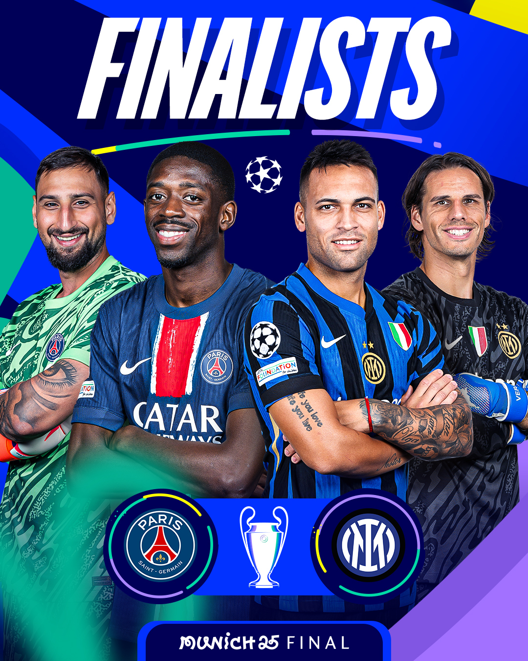 Listas finales de Champions, Europa y Conference League