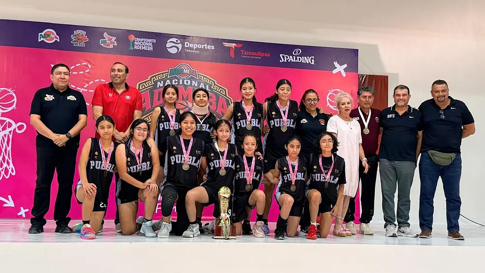 Puebla finalizó en 4º lugar del Nacional ADEMEBA U13 femenil