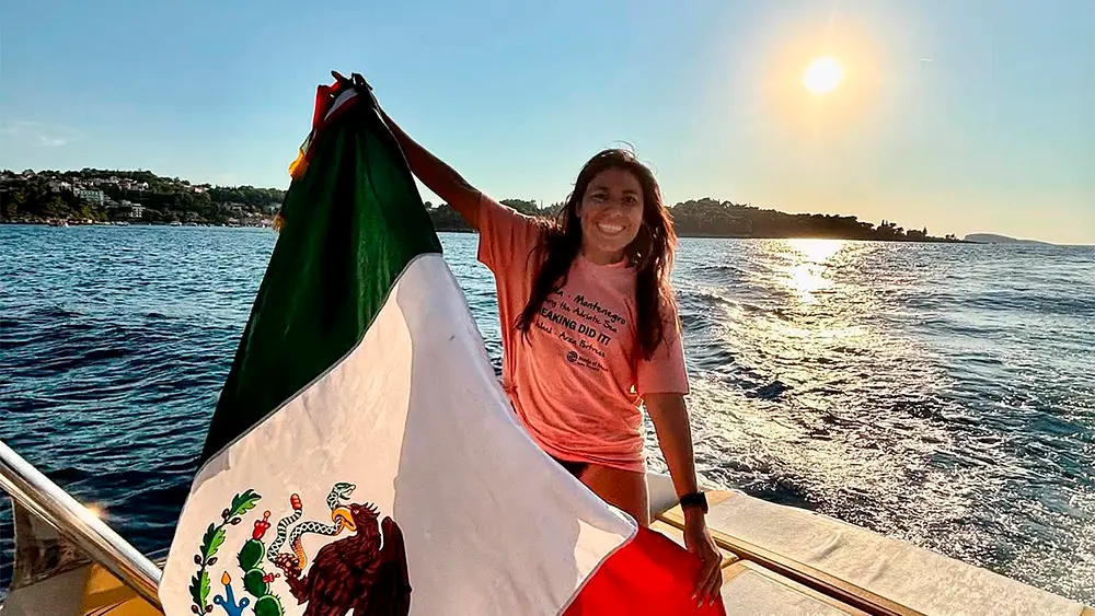Dyana Loredo: primera mexicana en nadar entre Croacia y Montenegro