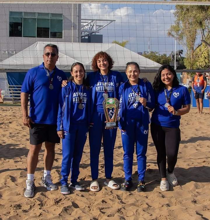 Tec Puebla se cuelga la plata en Nacional de Voleibol de Playa