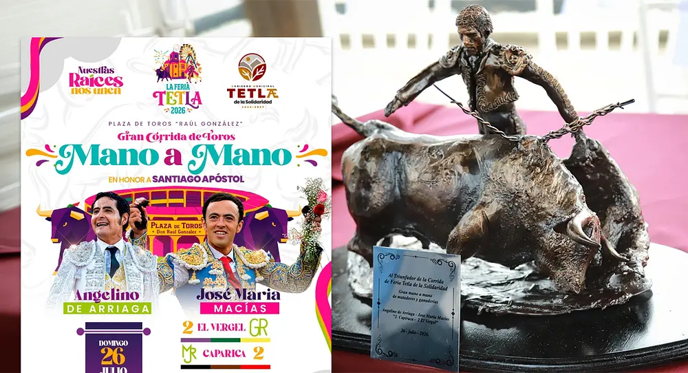 Presentan cartel taurino de la Feria Tetla 2026: encierre y boletos