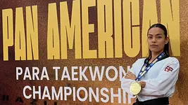 Claudia Romero firmó oro en Panamericano de Parataekwondo