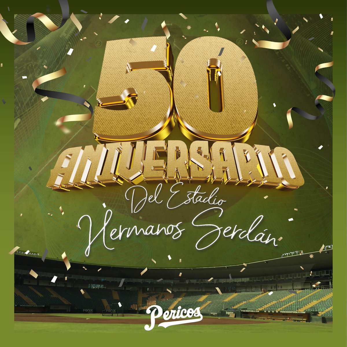 Estadio Hermanos Serdán celebra 50 años de historia en Puebla