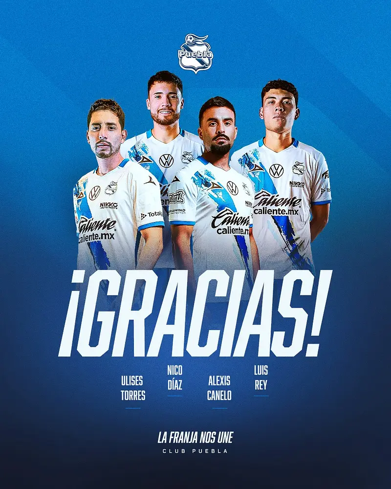 Club Puebla anuncia bajas en ambas ramas