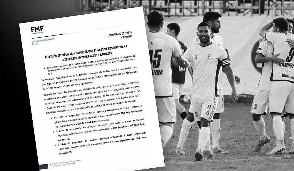 Castiga FMF a futbolistas apostadores del Real Apodaca y Correcaminos 