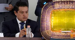 Estadio Cuauhtémoc “tiene avance del 75%”, asegura Bonilla