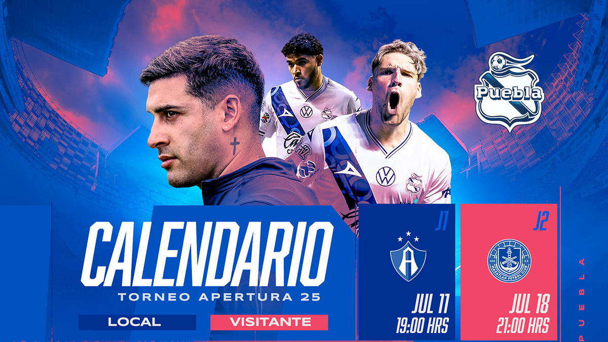 Calendario Club Puebla Apertura 2025: fechas y partidos