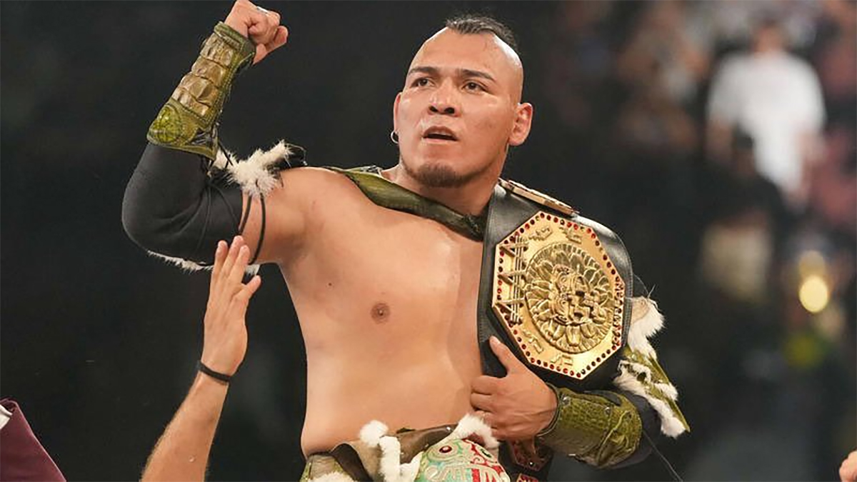 Hijo del Vikingo defiende con éxito Megacampeonato de AAA en Worlds Collide