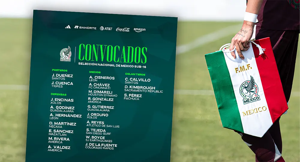 México Sub-16 revela convocatoria para Torneo 4 Naciones Cuautlancingo