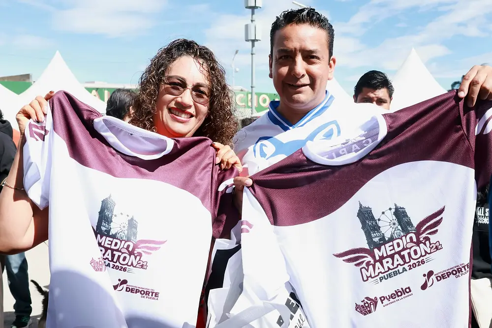 Estas son las calles cerradas por el Medio Maratón Puebla 2026