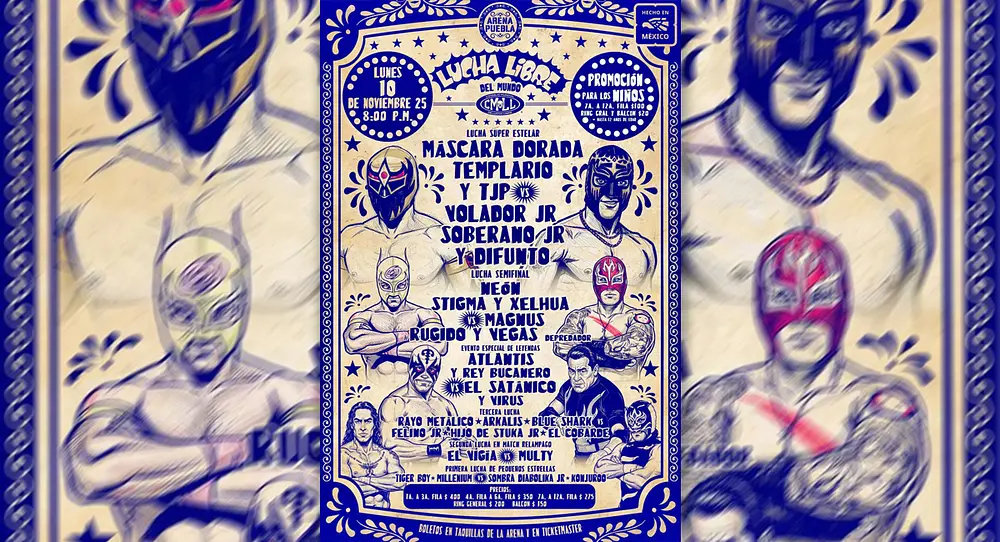 Cartelera Arena Puebla: HOY lunes 10 de Noviembre