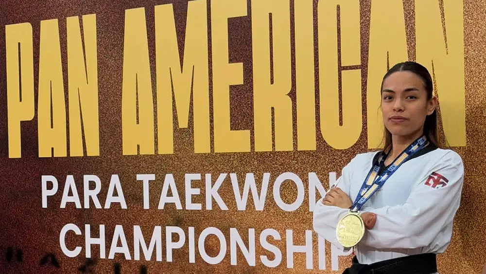 Claudia Romero firmó oro en Panamericano de Parataekwondo