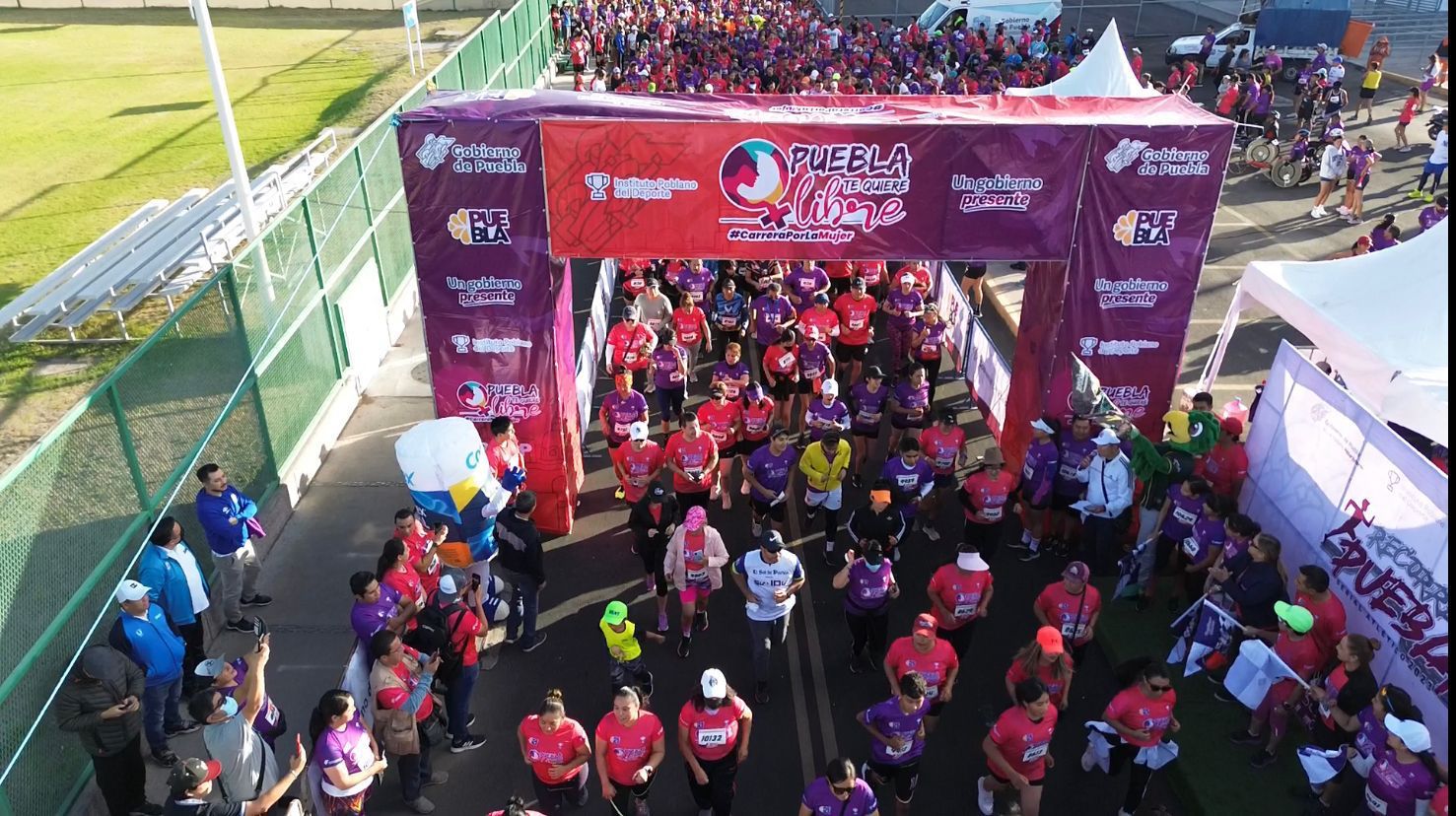 Conmemoran el “Día Naranja” con la carrera “Puebla te quiere libre”