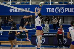 Borregos Puebla y Aztecas, líderes en voleibol femenil de CONADEIP