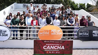 Inaugura IMDP nueva cancha en Deportivo Xonaca II