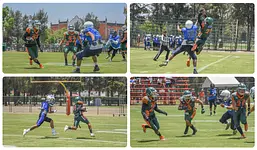 Superan Aztecas de futbol americano el primer ensayo