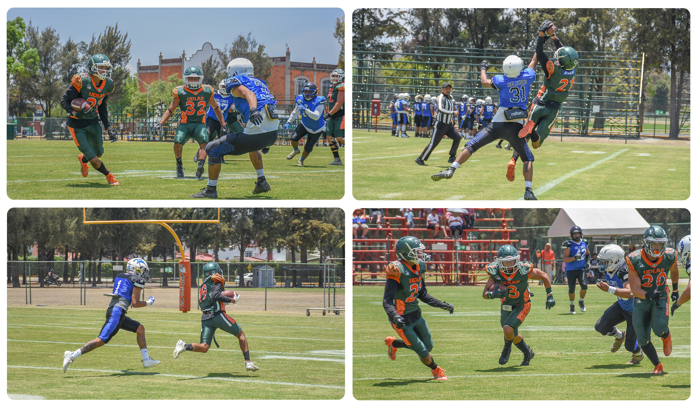 Superan Aztecas de futbol americano el primer ensayo