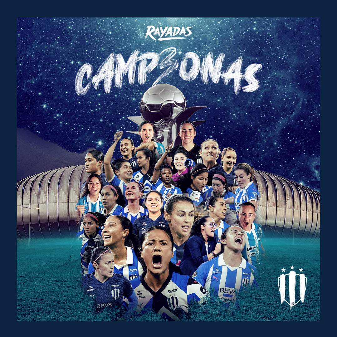 Rayadas de Monterrey se corona campeona de la Liga MX Femenil