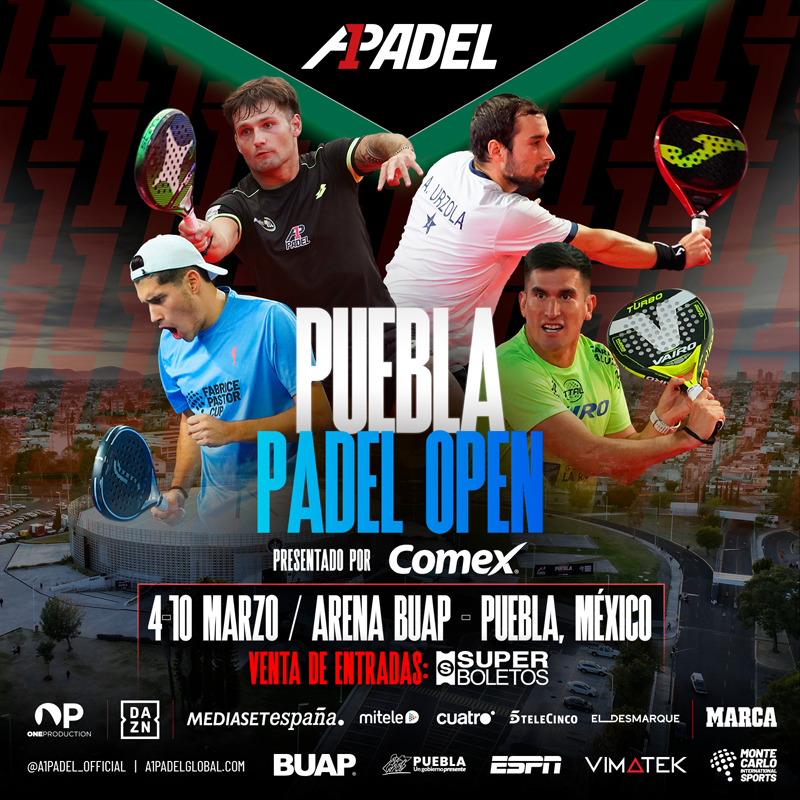 Alistan el Pádel Puebla Open 2024 en la Arena BUAP