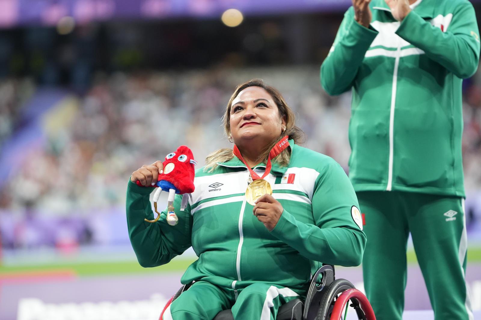 Gloria Zarza da a México primer oro en Paralímpicos París 2024