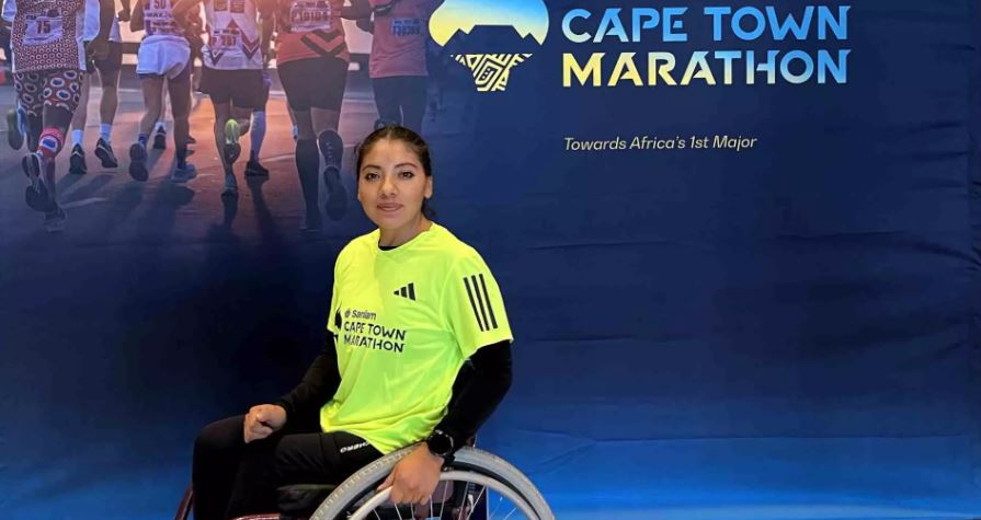 Yeni Hernández brilla en Maratón Silla de Ruedas en Sudáfrica