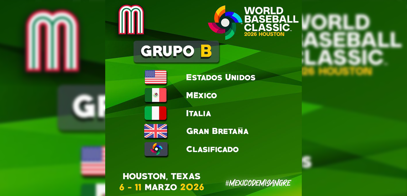 México conoce su camino en el Clásico Mundial de Béisbol 2026