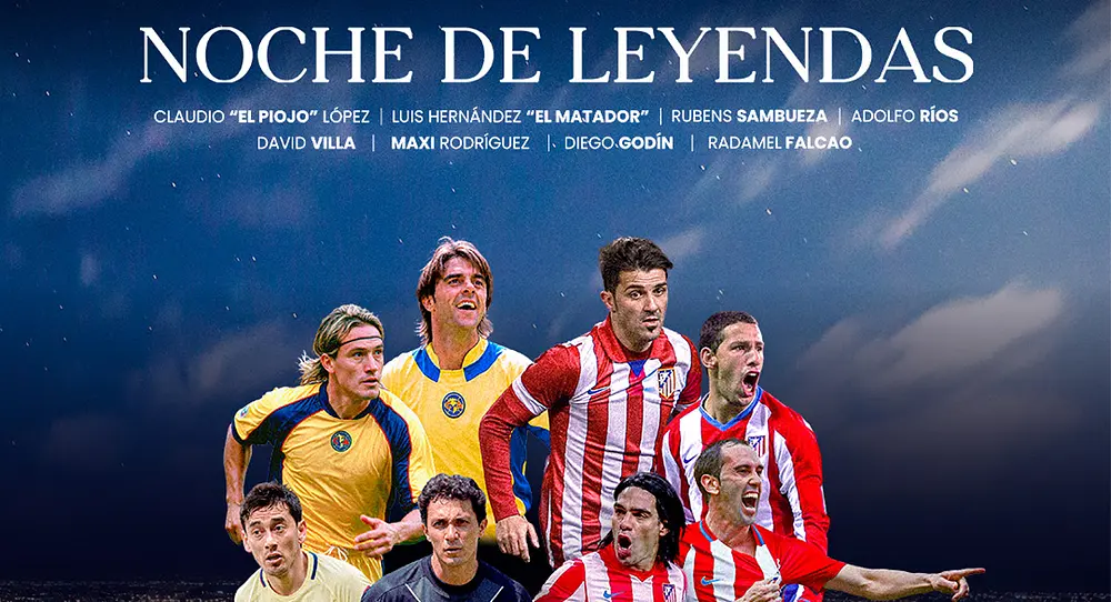 América vs. Atlético de Madrid: la lista de leyendas en Puebla