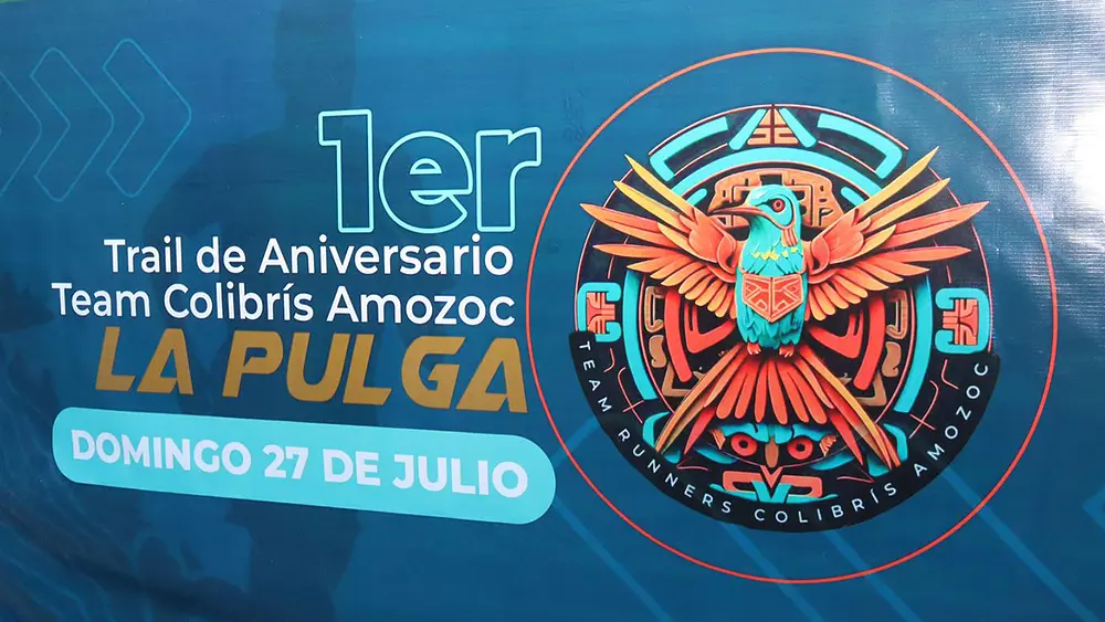 Presentan en Amozoc el Trail “Primer Aniversario Colibrís”