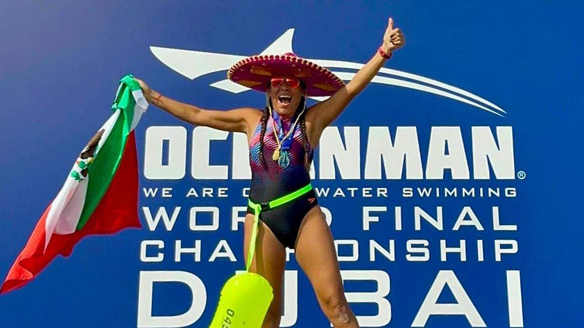 Diana Loredo, la poblana que brilló en el OCEANMAN de Dubái  