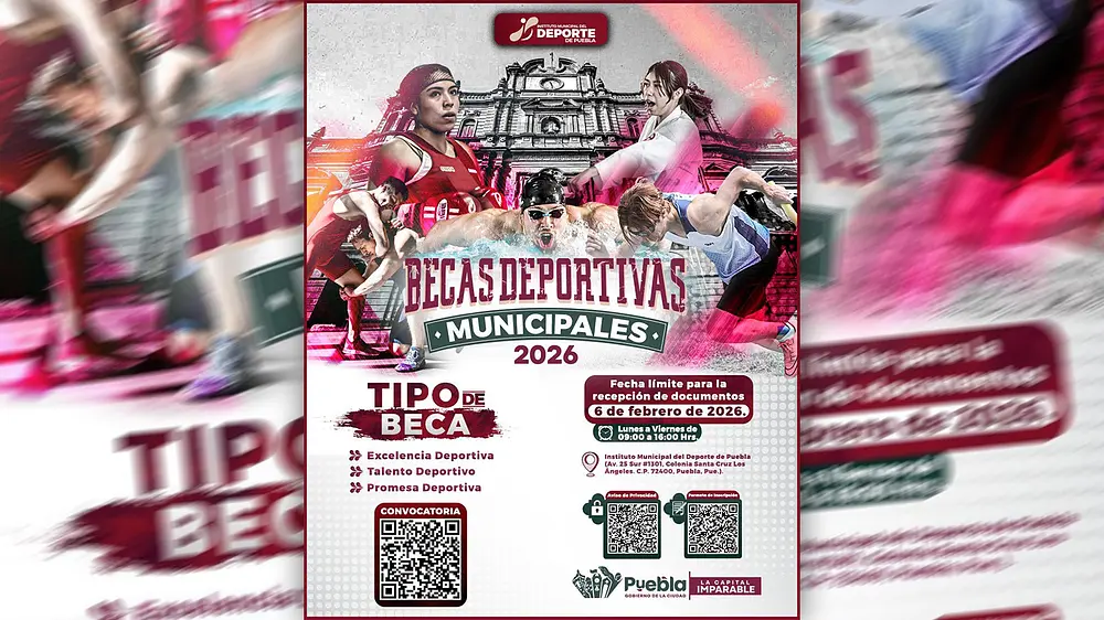 Becas Deportivas Puebla 2026: bases, inscripciones, fechas y requisitos