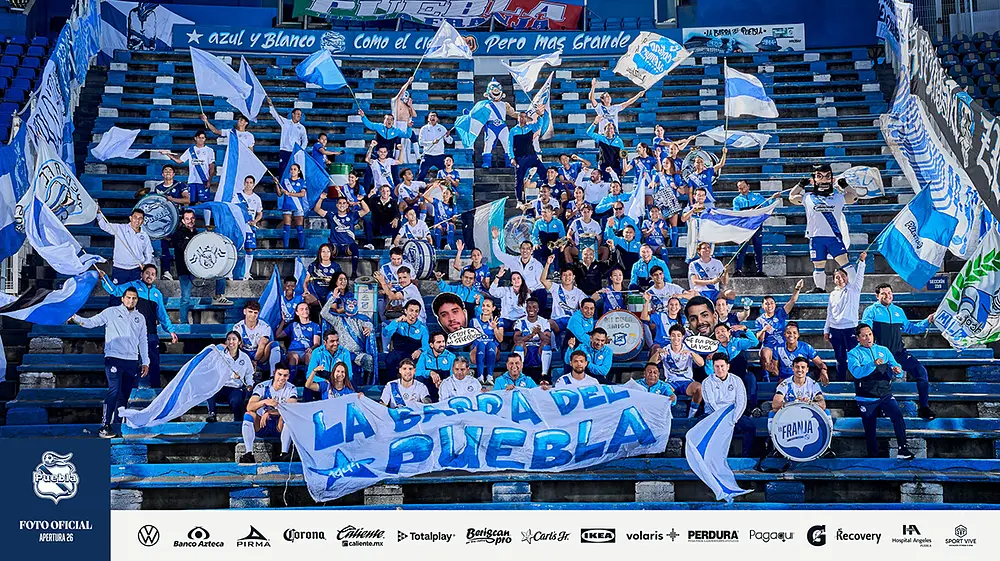 Club Puebla evoca a la afición en foto oficial del Apertura 2026
