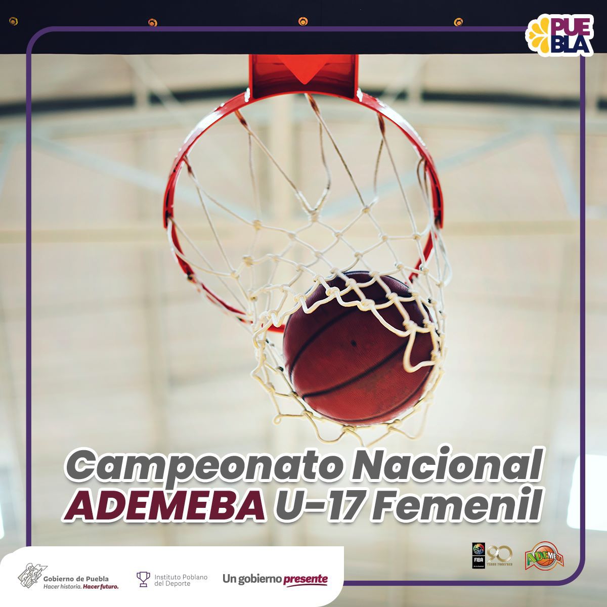 Recibirá Puebla el Nacional de Basquetbol U-17 Femenil