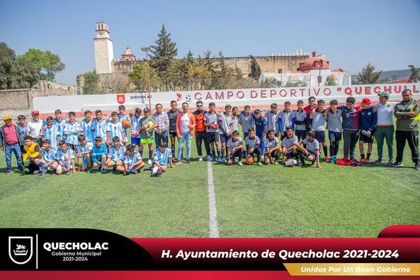 Celebran fiesta pambolera entre telesecundarias de Quecholac