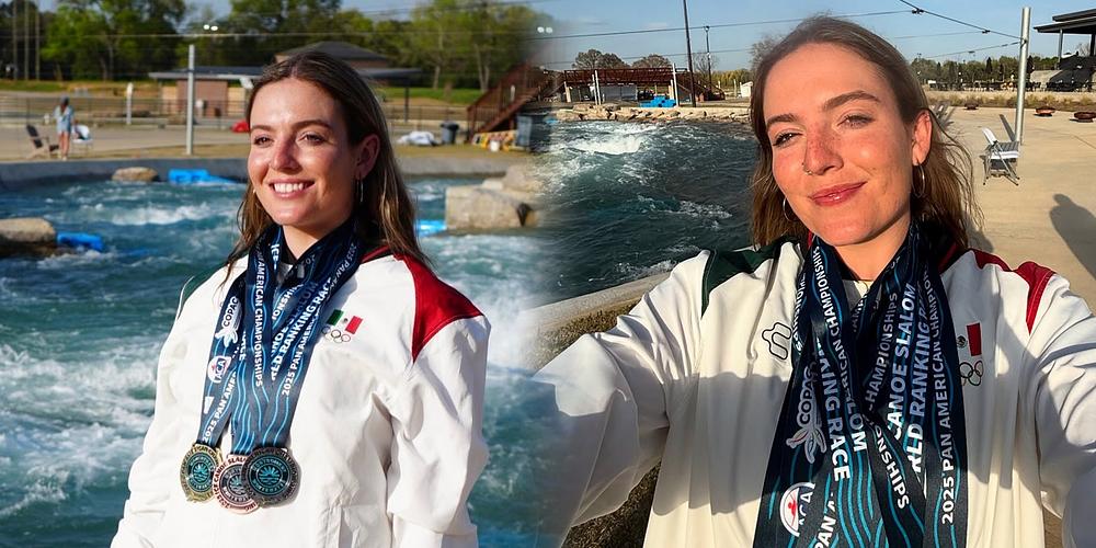 Sofía Reinoso conquista cuatro medallas en Panamericano de Canotaje