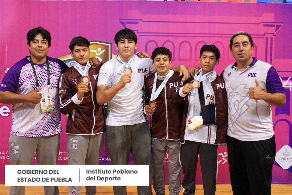Nacionales CONADE 2024: Luchas le dan a Puebla cuatro medallas de bronce