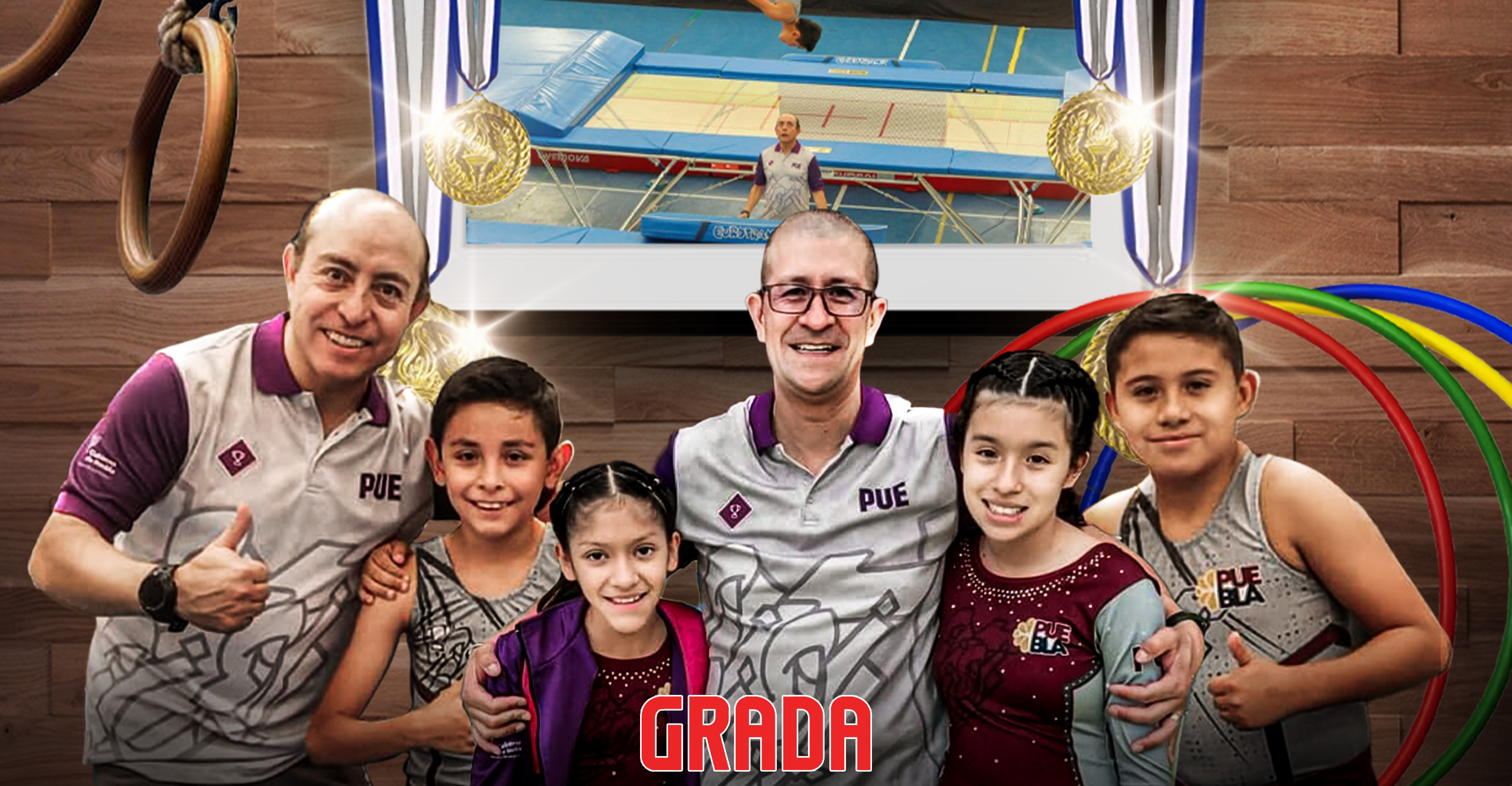 Puebla se baña de gloria en gimnasia de trampolín