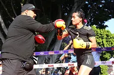Gabriela “La Bonita” Sánchez afina detalles en entrenamiento público